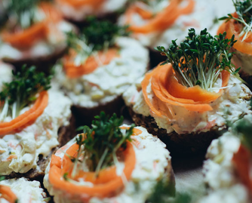 Vegetarisches Catering - Canapes